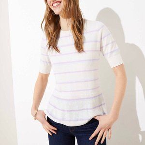 LOFT Striped Peplum Sweater Sz. XSP